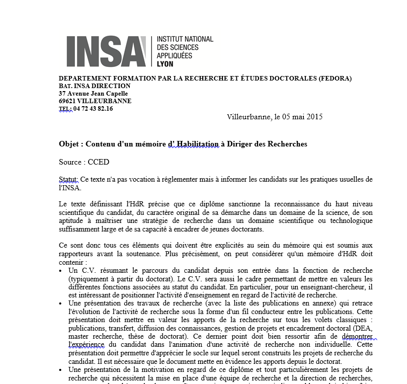 HDR INSA LYON
